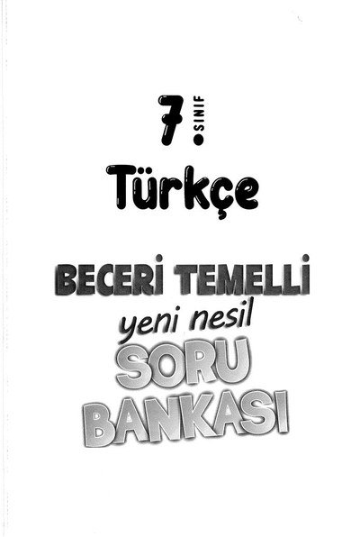 TÜRKÇE BECERİ TEMELLİ YENİ NESİL SORU BANKASI Fotokopinci -