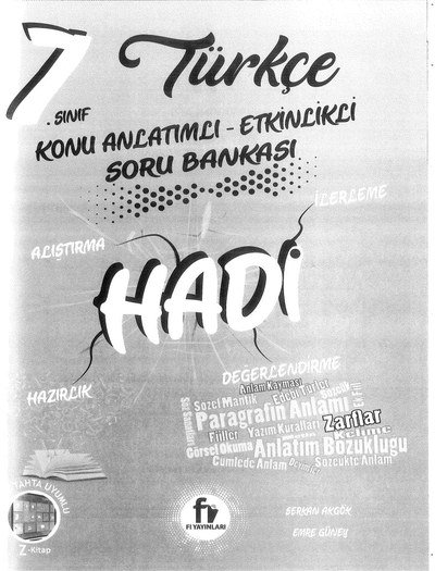 TÜRKÇE KONU ANLATIMLI ETKİNLİKLİ SORU BANKASI Fotokopinci -