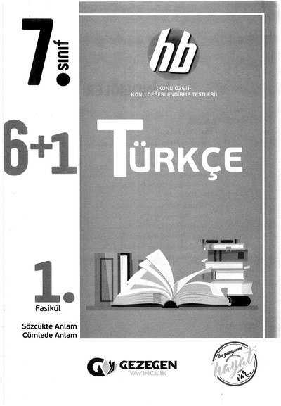TÜRKÇE 1. FASİKÜL 6+1