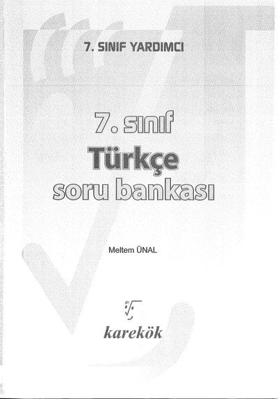 TÜRKÇE SORU BANKASI