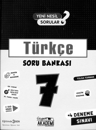 TÜRKÇE SORU BANKASI Fotokopinci -
