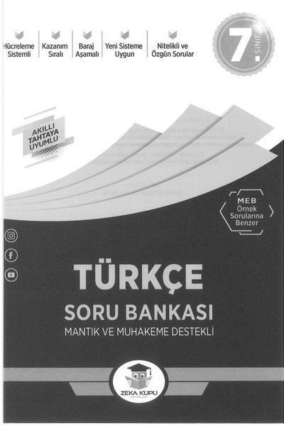 TÜRKÇE SORU BANKASI MANTIK VE MUHAKEME DESTEKLİ Fotokopinci -
