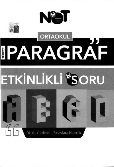 PARAGRAF ETKİNLİKLİ Bİ SORU Fotokopinci -
