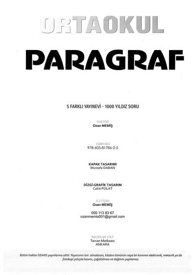 ORTAOKUL PARAGRAF Fotokopinci -