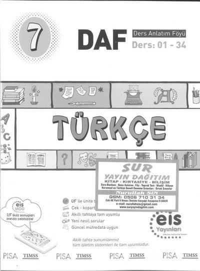 TÜRKÇE DERS ANLATIM FÖYÜ Fotokopinci -