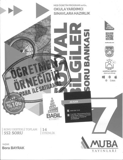 SOSYAL BİLGİLER SORU BANKASI Fotokopinci -