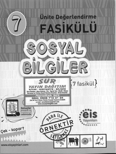 SOSYAL BİLGİLER ÜNİTE DEĞERLENDİRME FASİKÜLÜ Fotokopinci -
