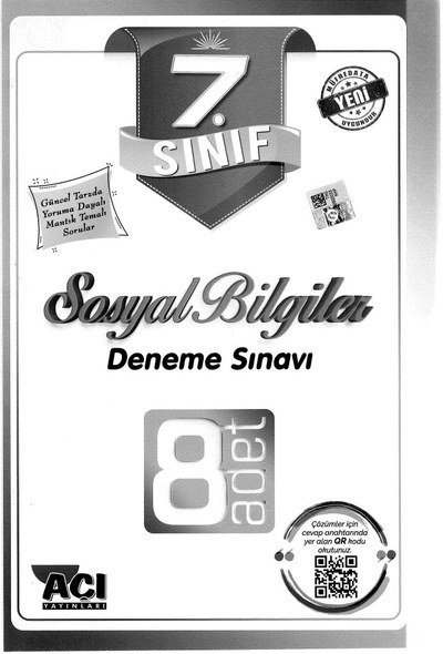 SOSYAL BİLGİLER DENEME SINAVI 8 ADET Fotokopinci -