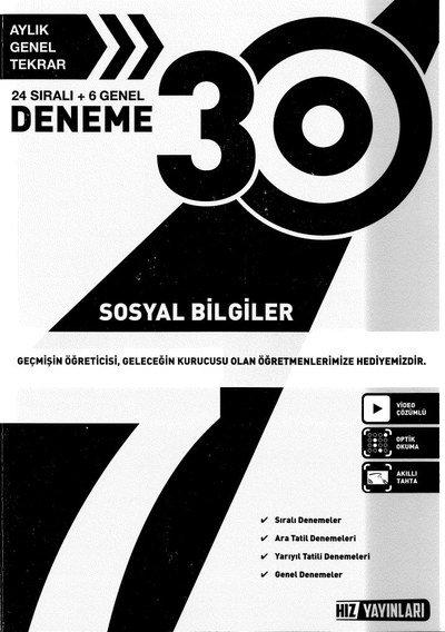 30 DENEME SOSYAL BİLGİLER Fotokopinci -