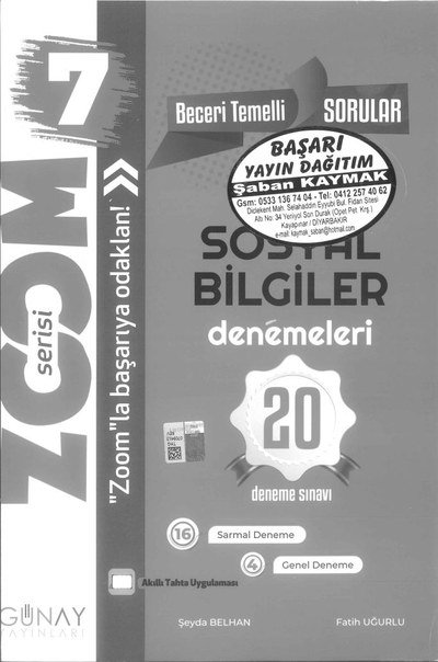 SOSYAL BİLGİLER DENEMELERİ 20 DENEME
