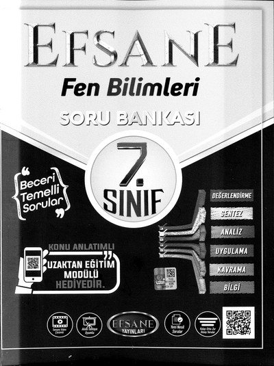 EFSANE FEN BİLİMLERİ SORU BANKASI Fotokopinci -