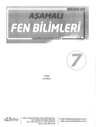 AŞAMALI FEN BİLİMLERİ SORU BANKASI Fotokopinci -