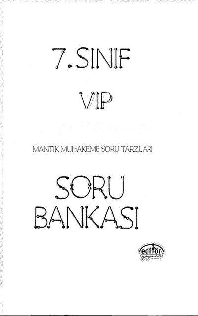 VIP SORU BANKASI FEN BİLİMLERİ Fotokopinci -