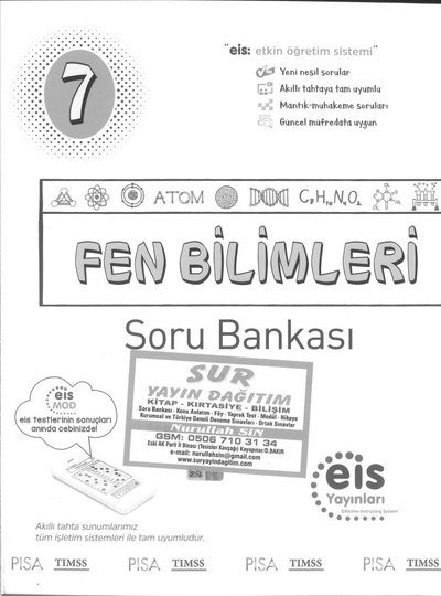 FEN BİLİMLERİ SORU BANKASI Fotokopinci -