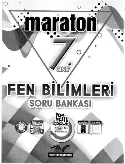 MARATON FEN BİLİMLERİ SORU BANKASI Fotokopinci -
