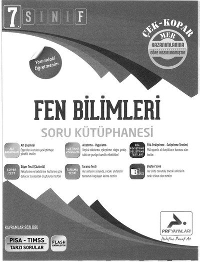 FEN BİLİMLERİ SORU KÜTÜPHANESİ Fotokopinci -