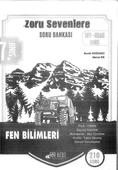 ZORU SEVENLERE SORU BANKASI FEN BİLİMLERİ Fotokopinci -