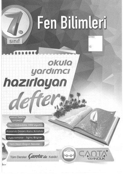 FEN BİLİMLERİ OKULA YARDIMCI HAZIRLAYAN DEFTER Fotokopinci -