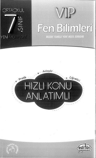 VIP FEN BİLİMLERİ HIZLI KONU ANLATIMLI Fotokopinci -