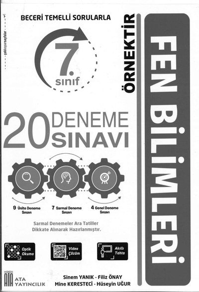 20 DENEME SINAVI FEN BİLİMLERİ