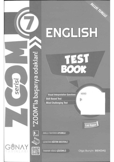 ENGLISH TEST BOOK ZOOM SERİSİ Fotokopinci -