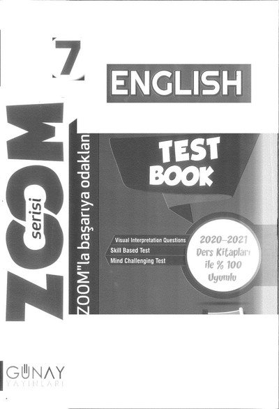 ENGLISH TEST BOOK ZOOM SERİSİ Fotokopinci -