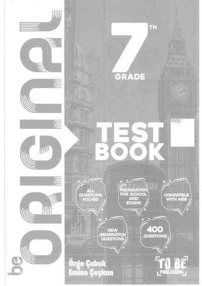 ORIGINAL TEST BOOK