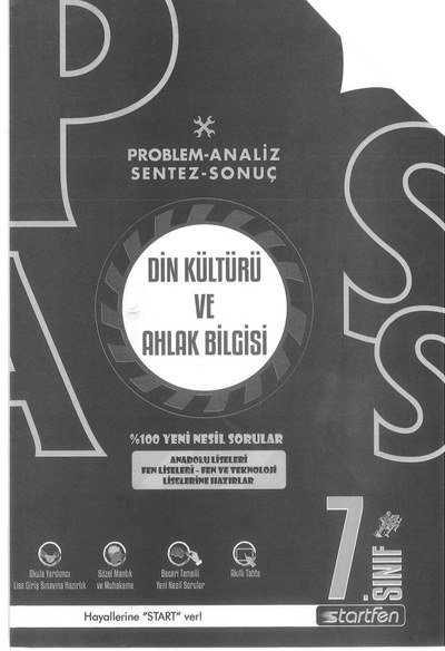 DİN KÜLTÜRÜ VE AHLAK BİLGİSİ %100 YENİ NESİL SORULAR Fotokopinci -