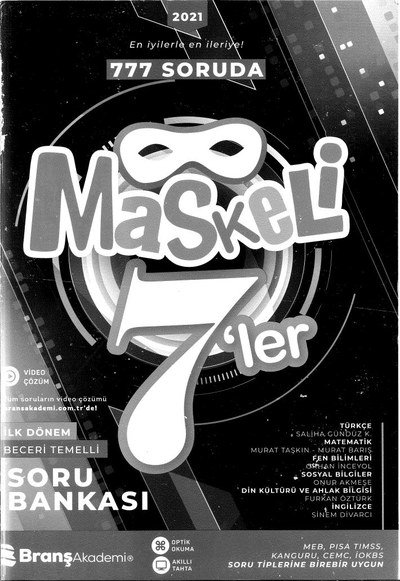 777 SORUDA MASKELİ 7'LER Fotokopinci -