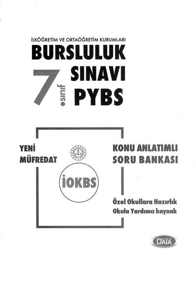 BURSLULUK SINAVI PYBS KONU ANLATIMLI SORU BANKASI Fotokopinci -