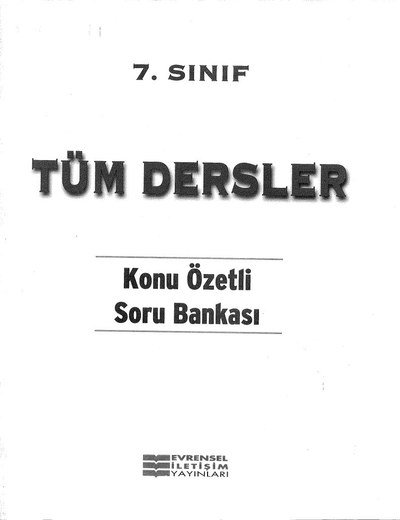 TÜM DERSLER KONU ÖZETLİ SORU BANKASI Fotokopinci -
