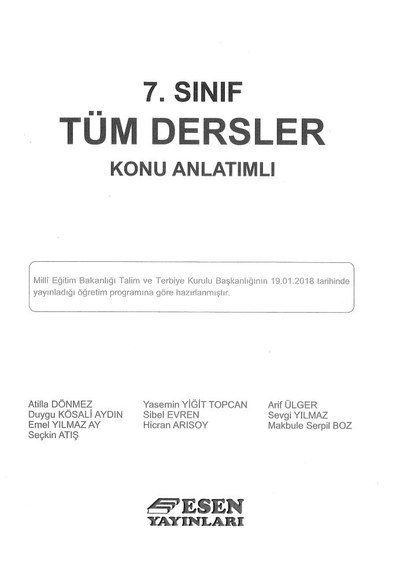 TÜM DERSLER KONU ANLATIMLI Fotokopinci -