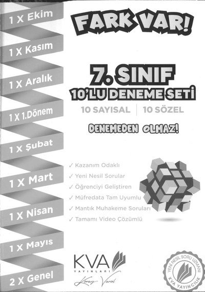 FARK VAR 10'LU DENEME SETİ Fotokopinci -