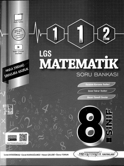 112 MATEMATİK LGS SORU BANKASI Fotokopinci -