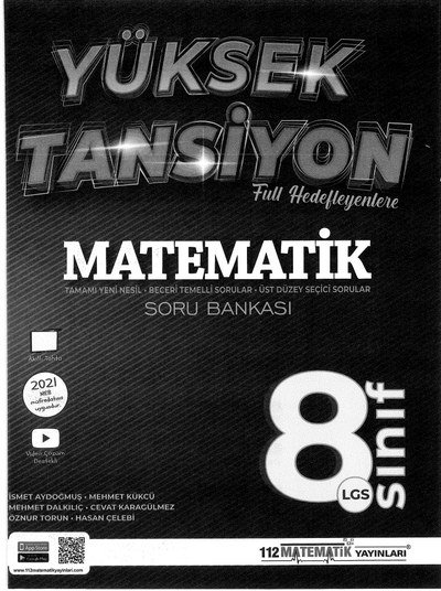 YÜKSEK TANSİYON MATEMATİK SORU BANKASI Fotokopinci -