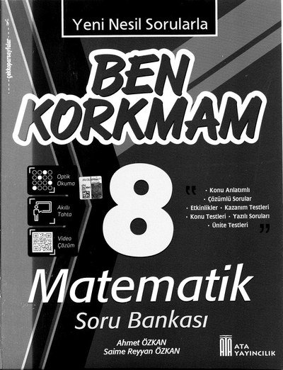 BEN KORKMAM MATEMATİK SORU BANKASI Fotokopinci -