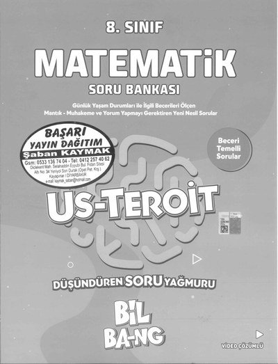 MATEMATİK SORU BANKASI US-TEROİT BİL BA-NG Fotokopinci -