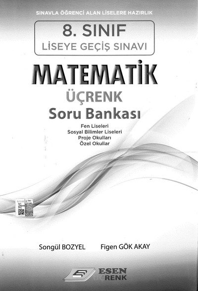 MATEMATİK ÜÇRENK SORU BANKASI Fotokopinci -