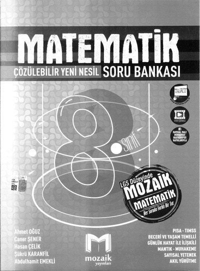 MATEMATİK ÇÖZÜLEBİLİR YENİ NESİL SORU BANKASI Fotokopinci -