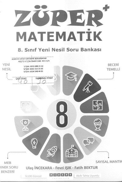 ZÜPER MATEMATİK YENİ NESİL SORU BANKASI Fotokopinci -