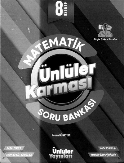 MATEMATİK ÜNLÜLER KARMASI SORU BANKASI Fotokopinci -