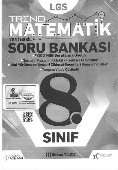 TREND MATEMATİK YENİ NESİL SORU BANKASI Fotokopinci -