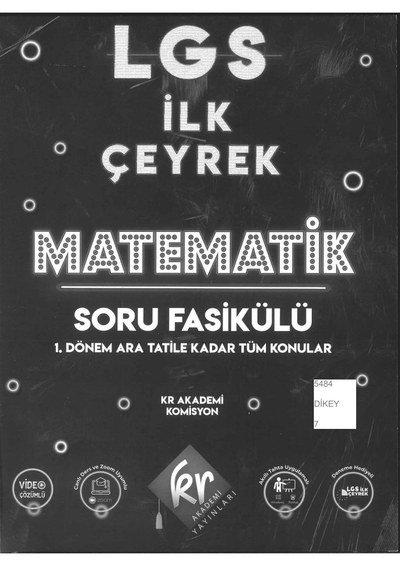 LGS İLK ÇEYREK MATEMATİK SORU FASİKÜLÜ Fotokopinci -
