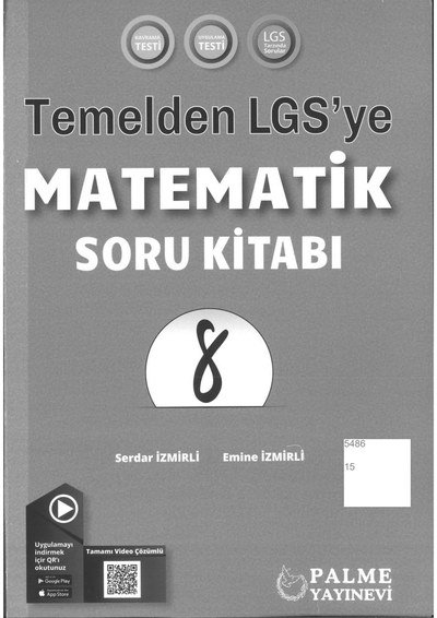 TEMELDEN LGS'YE MATEMATİK SORU KİTABI Fotokopinci -