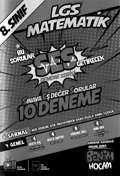 LGS MATEMATİK SES DENEME SERİSİ 10 DENEME