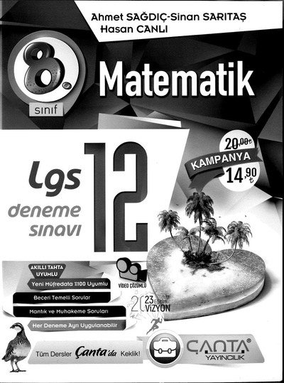 MATEMATİK LGS DENEME SINAVI 12 Fotokopinci -