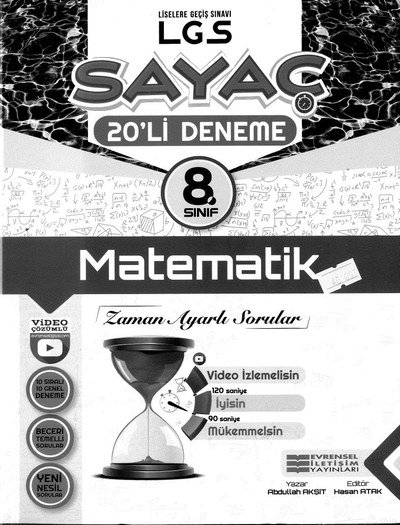 LGS SAYAÇ 20'Lİ DENEME MATEMATİK Fotokopinci -