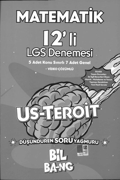 MATEMATİK 12'Lİ LGS DENEMESİ US-TEROIT BİL BA-NG Fotokopinci -