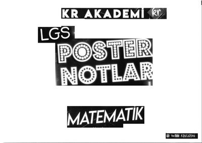 LGS POSTER NOTLAR MATEMATİK Fotokopinci -