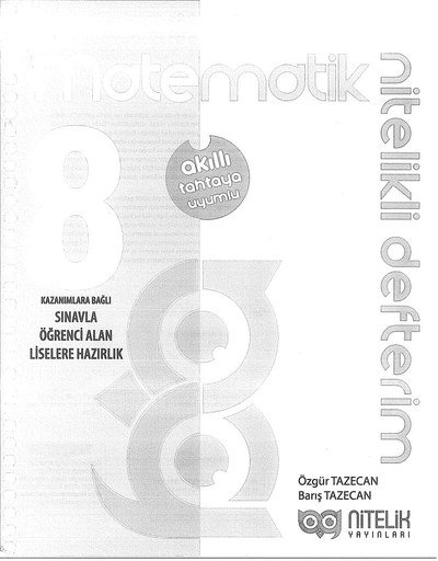 MATEMATİK NİTELİKLİ DEFTERİM Fotokopinci -